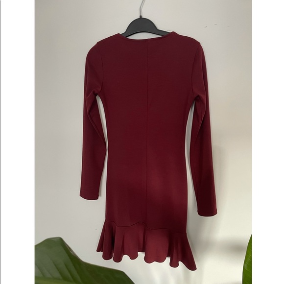 Asos long sleeve peplum hem dress - XS /S - Picture 9 of 14